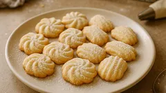 Stříkané cukrové sušenky: křehké domácí cukroví hotové za pár minut