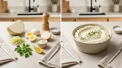 Krémová celerová pomazánka s vejcem a petrželí: hotová za pár minut