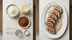 Nepečená dvoubarevná kokosová roláda s kakaem – hotová za chvíli v lednici