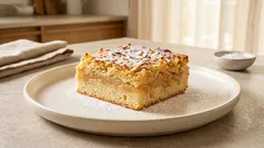 Rychlý jablečný koláč se zakysanou smetanou: vláčný i druhý den