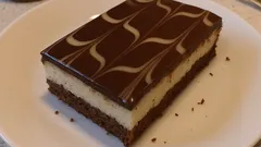 Hrnková buchta s tvarohem na plech: kakaová, vláčná a s jednoduchým „cik cak“