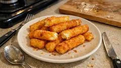 Sýrovo-bramborové tyčinky z trouby: křupavý slaný snack z pár surovin