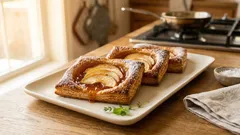 Jablečná okénka z listového těsta: křupavý dezert hotový za pár minut