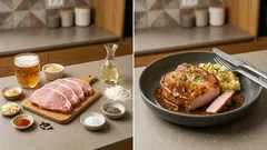 Moravský vepřový plátek na pivu: šťavnaté maso a omáčka s česnekem